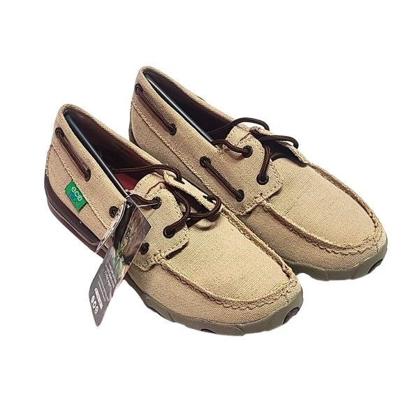 Twisted X ECO boat shoes driving mocs women's size 7 - Picture 1 of 8